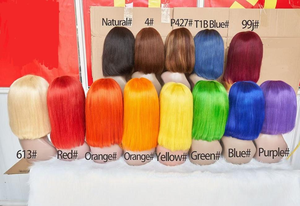วิกผมบ๊อบสีสันสดใสจากบราซิล ขายส่ง <span class=keywords><strong>สี</strong></span>ชมพู ม่วง ฟ้า <span class=keywords><strong>เหลือง</strong></span> แดง <span class=keywords><strong>เขียว</strong></span> <span class=keywords><strong>ผม</strong></span>ตรง วิกผมลูกไม้บ๊อบ <span class=keywords><strong>ผม</strong></span>เวอร์จิ้น สำหรับผู้หญิงผิว<span class=keywords><strong>สี</strong></span> - Product Image 3