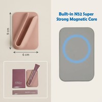 Support de baume à lèvres magnétique en silicone tendance pour téléphone portable – Étui universel pour rouge à lèvres à clipser – Étui pour lèvres