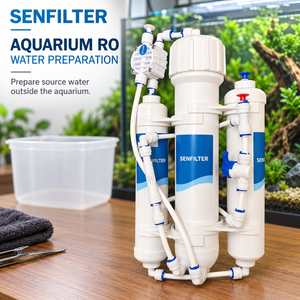 Sistema di Filtrazione Elettrico a <span class=keywords><strong>Osmosi</strong></span> <span class=keywords><strong>Inversa</strong></span> per <span class=keywords><strong>Acquario</strong></span>, 3 Stadi di Filtrazione, Valvola di Scarico Manuale, Portata 190L/Giorno per <span class=keywords><strong>Acquario</strong></span> - Product Image 4