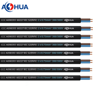 1m 200m 300m RVV H05VV-F H03VV-F PVC Flexibles <span class=keywords><strong>2</strong></span>-3-adriges Stromverbindungs-Elektrokabel Stromkabel - Product Image 3