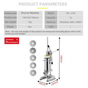 Máquina comercial <span class=keywords><strong>de</strong></span> <span class=keywords><strong>Churros</strong></span> españoles <span class=keywords><strong>de</strong></span> 2 litros, precio barato - Product Image 6