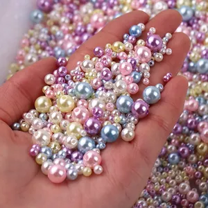 22 mm perle perle Suppliers-Perles d'imitation rondes ABS, perles colorées pour la fabrication de bijoux, 400 pièces, taille mixte 3-10mm