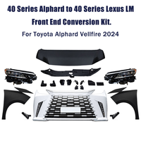 Kit de conversion de la partie avant de style Lexus LM pour Toyota Alphard Vellfire 40 Series 2024, en plastique, mise à niveau non destructive