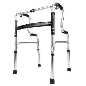 Aide à la marche pliable à quatre pieds, hauteur réglable, pour personnes âgées et enfants en bas âge - Product Image 1