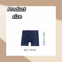 Dompet Jeans Mini Uniseks Biru Retro Portabel Dompet Koin Denim Dapat Dilipat Tempat Kartu Antik Dompet Multifungsi