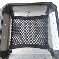 Filet de rangement élastique pour sacoches latérales et top-case de moto, organisateur de bagages en maille PP, filet de fixation intérieur pour coffre arrière, noir 12+