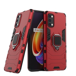 Funda Trasera para Realme 7 Pro, Funda Protectora de TPU Suave y PC Rígido con Anillo Magnético para Coche, Accesorios para Celular - Product Image 1