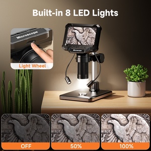 4.3'' IPS Display 8 LEDs 10MP Resolution Video <strong>Microscope</strong> With <strong>LCD</strong> Lens Digital <strong>Microscope</strong> - Product Image 5