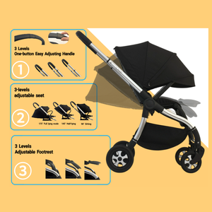 Супер популярная Складная портативная коляска/детская коляска/багги, Новое поступление, удобная детская коляска, сделано в Китае, EN1888-2 стандарт - Product Image 3