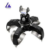 Penjepit Scrap Excavator LG dengan Grapple Kulit Jeruk Bersertifikasi CE 360 °   Rotasi untuk Pemuatan Port Scrap MOQ 1 PC Pabrik