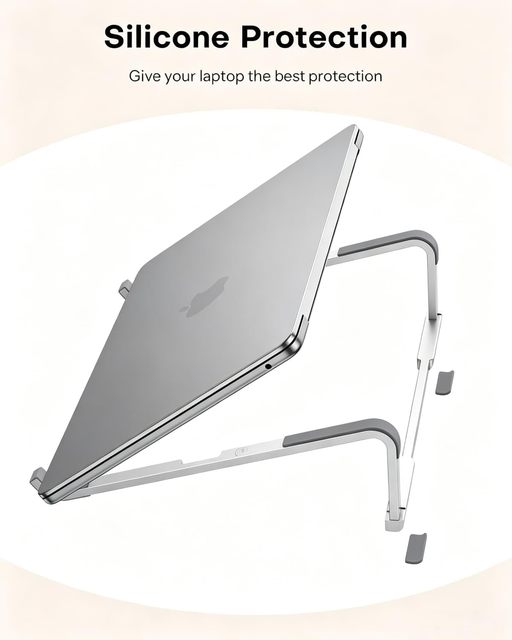 Factory Directly Hot Seller Office Accessories Desk Foldable Laptop Holder Compatible Universal Ventilated Holder Mount