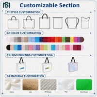 Sac en polypropylène tissé recyclé, sac fourre-tout laminé personnalisé, sac de shopping réutilisable en plastique avec logo, sac fourre-tout en polypropylène imperméable