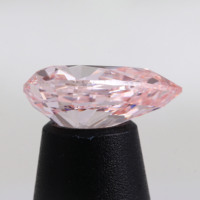 Diamantes de pera Rosa 3,03 quilates corte de pera Rosa VS1 laboratorio crecido forma de diamante en bruto certificación IGI personalizada Fabricación de joyas de diamantes