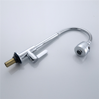 Nouveau design robinet de col de tuyau en acier Flexible d'eau froide avec 2 fonctions tête de pulvérisation robinet d'évier robinet de cuisine