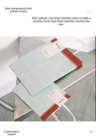 Sacs en papier kraft imperméables de la série Plaid en gros pour boulangerie, sacs à emporter pour café, lait, thé, desserts