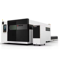 Machine de découpe laser à fibre haute précision 3015 4020 6025 avec couvercle fermé