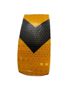 Ruban de signalisation de danger noir/jaune rouge/blanc de 10 cm x 50 m pour utilisation routière - Product Image 5