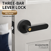 Cerradura Inteligente Tuya con Manija de Palanca y Huella Dactilar, Control por Aplicación, Entrada sin Llave, Cerradura Digital para Puerta de Madera, Hotel, Oficina