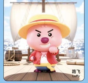 Figurine mystère en boîte surprise de la collaboration OP X Loopy, 6 personnages Luffy Nami Chopper Sanji Zoro <span class=keywords><strong>Usopp</strong></span>, PVC/ABS 80mm - Product Image 1