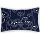 Funda de Almohada Hecha de Tela de Satén de Terciopelo Teñida con Hilo, con Impresión Digital y Líneas Diagonales - Product Image 4