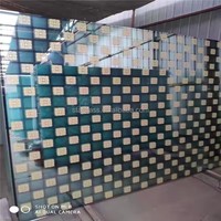 Lámina de Vidrio Decorativo Sólido con Patrón Karatachi, Aqualite Mislite, Transparente y Bronceado, de 3mm, 4mm y 5mm, con Alta Transmitancia de Luz para Construcción