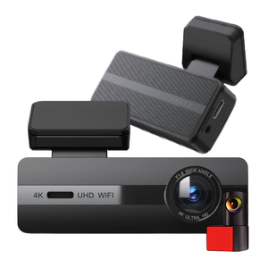Caméra de tableau de bord double 4K Wifi sans écran, enregistrement double objectif, enregistreur de tableau de bord de voiture F23, prise en charge du suivi GPS - Product Image 1