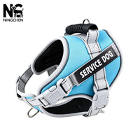 Harnais tactique personnalisable pour chien, anti-traction, réfléchissant la nuit, protection 3D anti-accrochage de poils, lavable en répétition