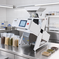Machine de tri optique intelligente IA pour haricots et cacahuètes LB M64, prix usine, avec éjecteurs SMC, mini trieuse couleur et forme haute capacité