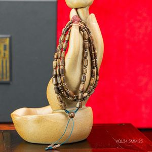 Pulsera de cuentas de madera de agar natural de hundimiento lento, de madera auténtica premium, hecha a mano, regalo de joyería espiritual - Product Image 5