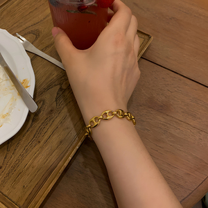 Cross Border Hot Selling <strong>Cuban</strong> Chain New Personalized Hip-hop Fashion Style Fashionable Versatile Bracelet In Europe And America - Product Image 6