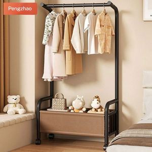 Porte-manteau mobile double tringle avec étagères de rangement double niveau, multifonctionnel, pour vêtements et accessoires - Product Image 2