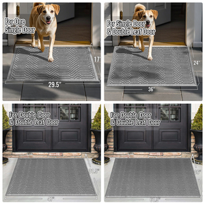 Giá tốt nhất thương mại sọc cửa Mat Non-Slip gân Thảm cuộn cho lối vào nhà cao su không thấm nước có thể giặt đệm khách sạn - Product Image 6