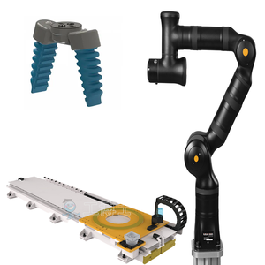 หุ่นยนต์โคบอท KASSOW รุ่น KR810 พร้อมหัวดูดสุญญากาศ OnRobot หรือหัวจับแบบนุ่ม สำหรับการจัดการชิ้นส่วนขนาดเล็ก ในการขนถ่ายสินค้าเข้า-ออกในโรงงาน - Product Image 5