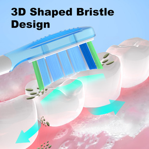 <span class=keywords><strong>Brosse</strong></span> à dents électrique nouvelle conception 2025, matériau unique des poils, usage domestique, hôtel, extérieur, têtes de rechange C3 - Product Image 4