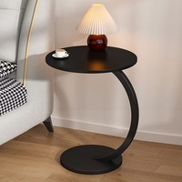 Canapé-lit moderne de luxe avec table basse d'appoint Mobilier de salle à manger rond Style nordique en bois et métal