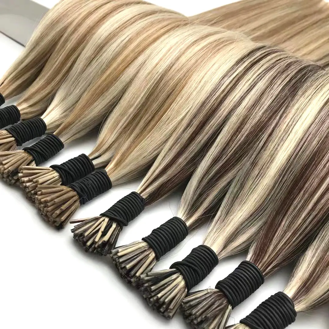 Real human hair bundles raw indian virgin keratin remy hair extension