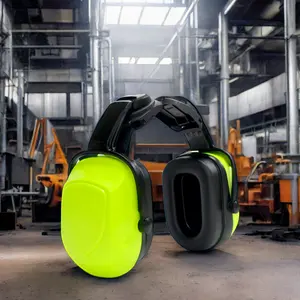 New Design OEM Anti-falling Portable Noise Reduction Function Helmet Style Earmuffs