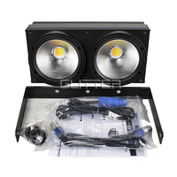 200W blanc chaud 3in1 Disco scène faisceau lumineux projecteur aluminium 2 yeux LED COB Blinder DMX contrôle effet de remplissage
