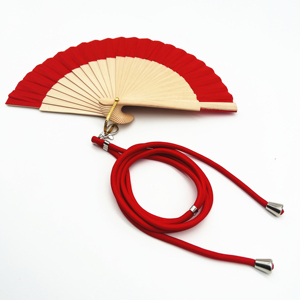พัดไม้ไผ่ขนาดเล็ก 21 ซม. รุ่นขายดี QM พร้อมโลโก้สั่งทำพิเศษ - Product Image 1