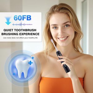 Brosse à dents électrique sonique intelligente rechargeable personnalisée avec fonction de blanchiment, étanche IPX7, poils souples, pour adultes et enfants - Product Image 3