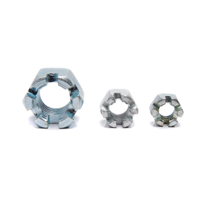 Écrous fendus GB58 M6-42 – Fabricant de quincaillerie – Écrous fendus à tête hexagonale <span class=keywords><strong>ronde</strong></span> – Écrous fendus à couronne hexagonale – Écrous fendus hexagonaux - Product Image 3