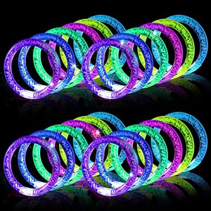 Neon phát sáng trong bóng tối Nguồn cung cấp bên ánh sáng lên bên ủng hộ quà tặng cho trẻ em người lớn phát sáng trong bóng tối Vòng đeo tay - Product Image 1