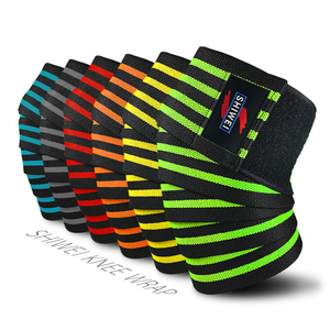 Bandes de genou pour haltérophilie de qualité supérieure, réglables, respirantes, élastiques, pour la musculation en salle de sport - Product Image 1