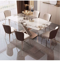 2026 Neuer Stil Rechteckiges Esstisch-Set für Kleine Wohnungen Modernes Minimalistisches Italienisches Design