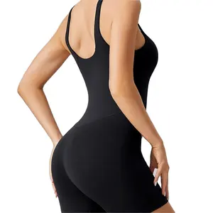 Một mảnh Bodysuit liền mạch Yoga Jumpsuit với rắn thoáng khí Activewear tập thể dục quần áo phụ nữ