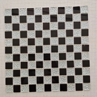 300X300MM Factory Wholesale Mosaic Glass Mirror Pure Color Wall Panel Glass Mosaic Tile