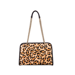 Borse di lusso della spalla del cuoio dei capelli del Pony della stampa del leopardo di modo delle signore all'ingrosso di nuovo arrivo dell'oem per le donne 2022 - Product Image 1