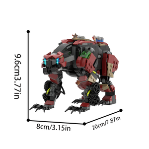 Funbuild Mecha Briques Jouets <span class=keywords><strong>Jeu</strong></span> Vidéo Série MOC-184219 Fireclaw Toys Robot Briques Modèle Ensemble Éducatif - Product Image 6