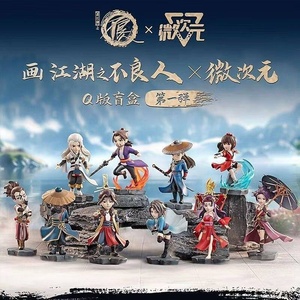 Venta al por mayor: Figuras de moda de la serie Weiciyuan Hua Jiang Hu Bad Guys Q Version Blind Box Vol.1, accesorios de <span class=keywords><strong>anime</strong></span> nacionales. - Product Image 3