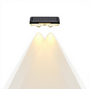 Solar Garden Wall <b>Light</b> LED 2700K Warm White IP65 Water-Resistant Solar Powered Outdoor Fence Pathway Lighting - Product Image 1